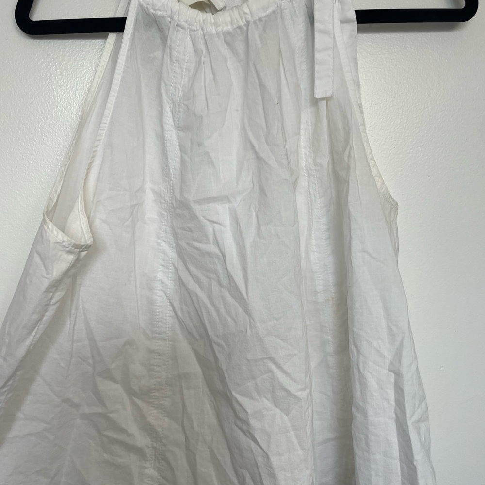 H&M Crisp White Halter Top
